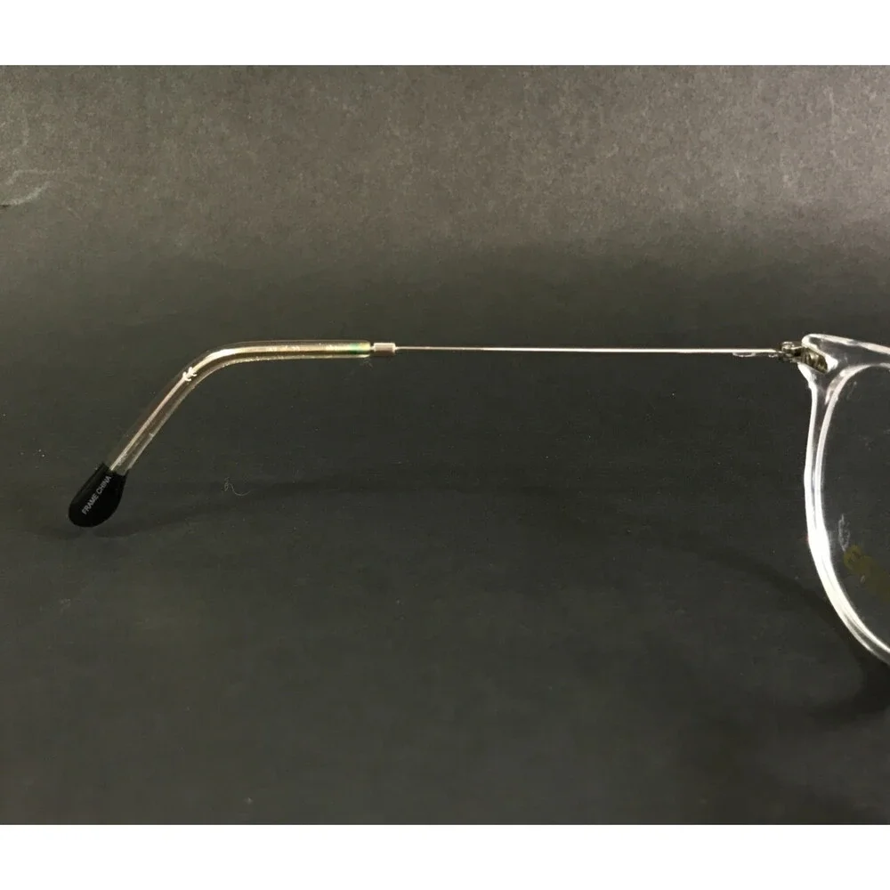 Reverb Eyeglasses Frames RVMO5130 971 Clear Silver Round Full Rim 50-22-140